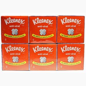 X2 Kleenex Professional Facial Tissue Cube for Business (21286), White, 3 Boxes